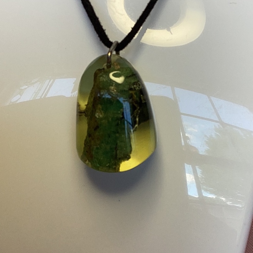 FINAL SALE PRICE Rough Colombian Emerald Necklace